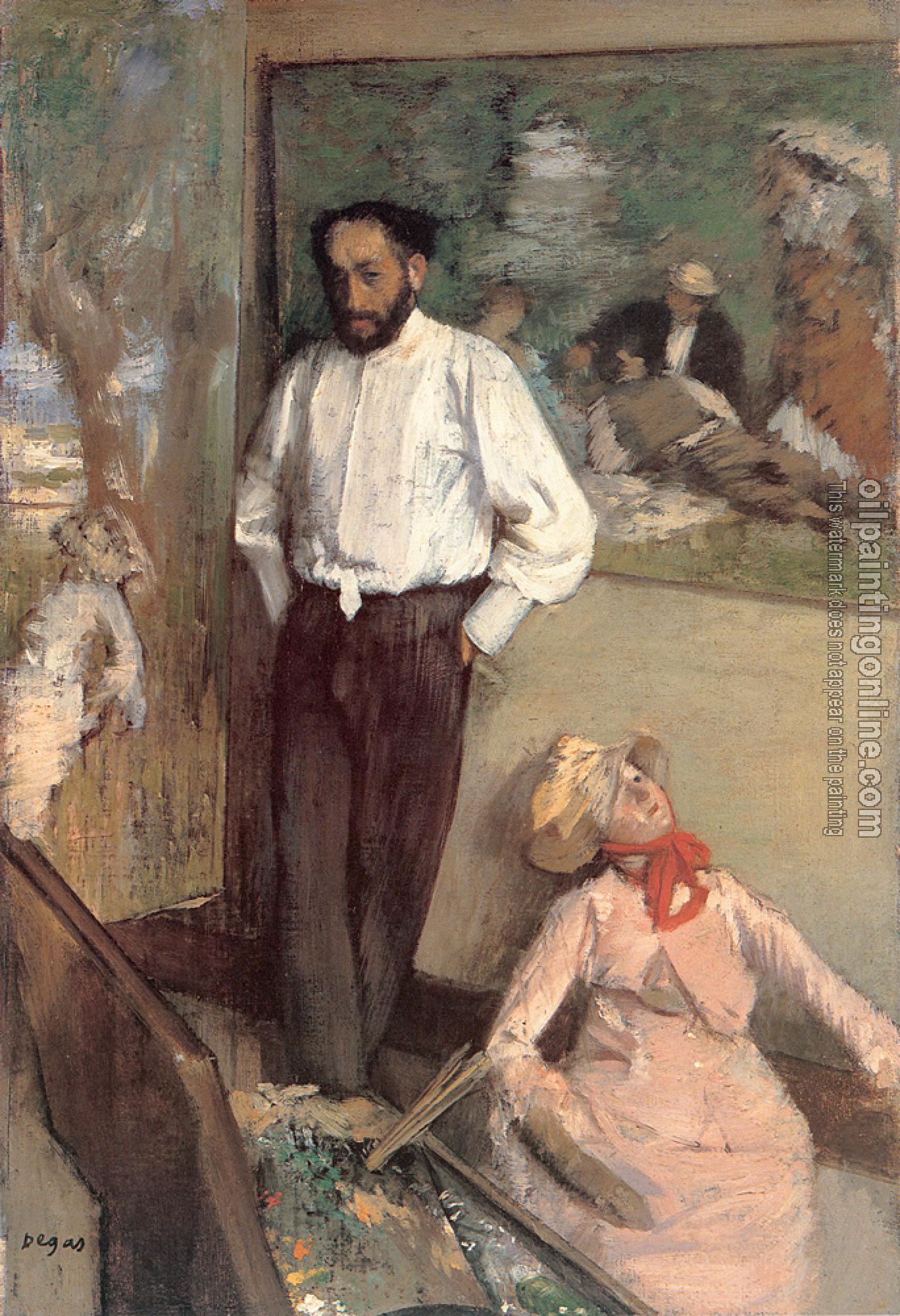 Degas, Edgar - Portrait of the Painter Henri Michel-Levy